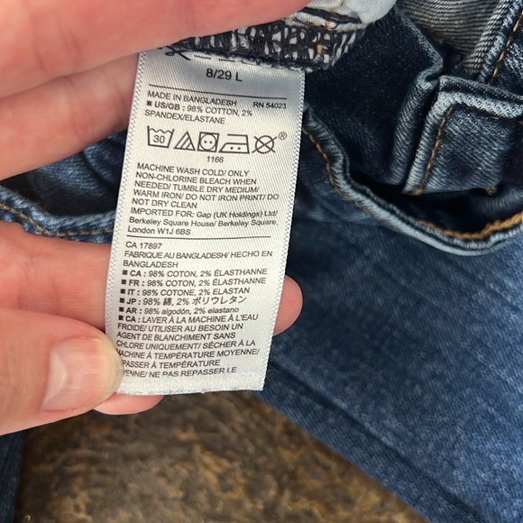 GAP Sexy Bootcut Fit denim jeans size 29/8 Long - Picture 4 of 9